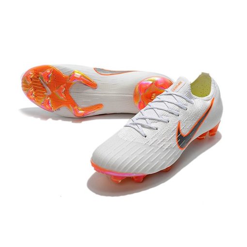 Nike Mercurial Vapor 12 Elite FG voor Dames - Wit Oranje_4.jpg